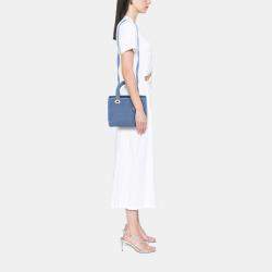 مملوكة مسبقًا Dior Blue Medium Canvas Cannage Lady D Lite