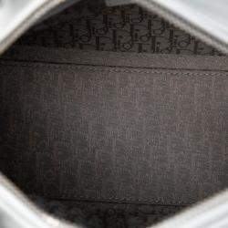 Pre Owned حقيبة ديور ليدي "كاناج" جلد خروف لونها أبيض وسط