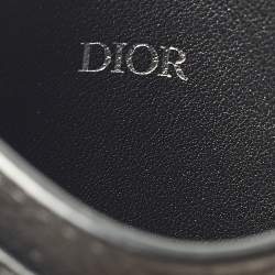 Pre Owned Dior Black Oblique Canvas and Leather Card Holder