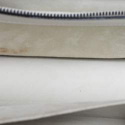 Pre Owned حقيبة قلاب جلد ديوراما ديور صغيرة مسمارية بيضاء فاتحة كنّاج