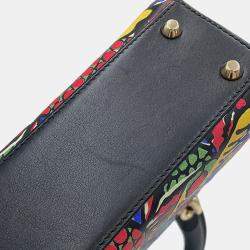 Pre Owned حقيبة ديور ليدي ديور ملونة جلد مينيتان ٢واي