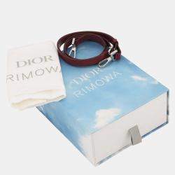 Pre Owned Dior Rimowa Collaboration Personal Clutch Bag Pink Aluminium Leather