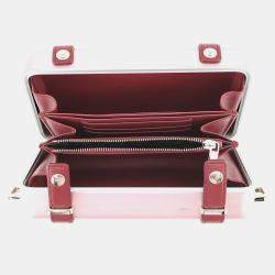 Pre Owned Dior Rimowa Collaboration Personal Clutch Bag Pink Aluminium Leather