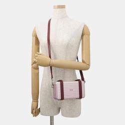 Pre Owned Dior Rimowa Collaboration Personal Clutch Bag Pink Aluminium Leather