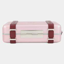 Pre Owned Dior Rimowa Collaboration Personal Clutch Bag Pink Aluminium Leather