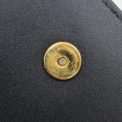 Pre Owned حقيبة كتف إطار بوبي جلد أسود ديور حجم متوسط