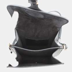 Pre Owned حقيبة كتف إطار بوبي جلد أسود ديور حجم متوسط