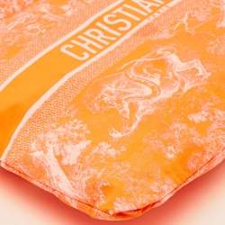مملوكة مسبقًا Dior Toile de Jouy Neon Orange Reverse Technical Fabric DiorTravel Zipped Pouch