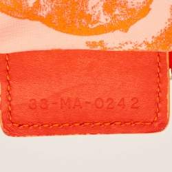 مملوكة مسبقًا Dior Toile de Jouy Neon Orange Reverse Technical Fabric DiorTravel Zipped Pouch