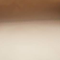 مملوكة مسبقًا Dior Trotter Ivory/Beige Diorissimo Canvas and Leather Floral Embroidered Satchel