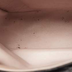 Pre Owned حقيبة ديور ميس ديور جلد كانونج سوداء مع سلسلة وقلاب