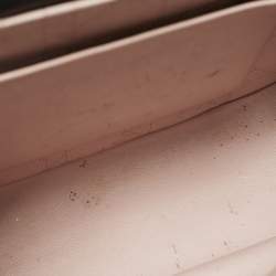 Pre Owned حقيبة ديور ميس ديور جلد كانونج سوداء مع سلسلة وقلاب