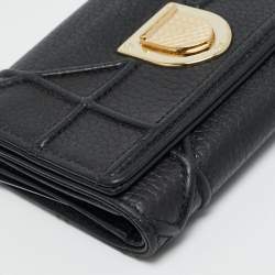 مملوكة مسبقًا محفظة ديور ديوراما جلد بيج ثلاثية الطية