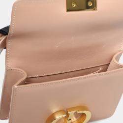 Pre Owned حقيبة مونتيجن بوكس جلد بيج ميكرو ديور