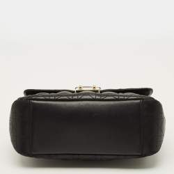 Pre Owned Dior Miss Dior Chain Black Cannage Leather Flap Bag