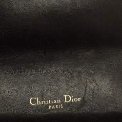 Pre Owned Dior Miss Dior Chain Black Cannage Leather Flap Bag