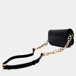 مملوكة مسبقًا حقيبة ديور شارع مونتين 30 سوداء جلدية صغيرة