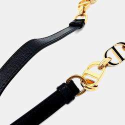 مملوكة مسبقًا حقيبة ديور شارع مونتين 30 سوداء جلدية صغيرة