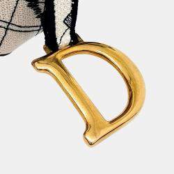 Pre Owned Dior Multicolor Fabric Saddle Bag + Strap