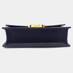 Pre Owned Dior Black Leather 30 Montaigne Bag East West