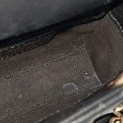 Pre Owned Dior Black Leather Micro Lady Bag