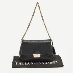 مملوكة مسبقًا Dior Diorling Small Black Leather Shoulder Bag