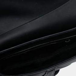 مملوكة مسبقًا Dior Black Ultra Matte Calfskin Saddle Bag