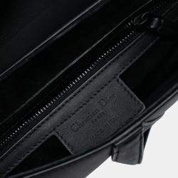 مملوكة مسبقًا Dior Black Ultra Matte Calfskin Saddle Bag