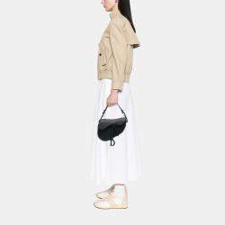 مملوكة مسبقًا Dior Black Ultra Matte Calfskin Saddle Bag