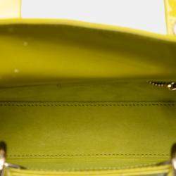 Pre Owned حقيبة ديور ليدي ديور صفراء صغيرة كاناج براءة اختراع