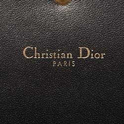 Pre Owned Dior J'Adior Croisiere Black Leather Wallet On Chain