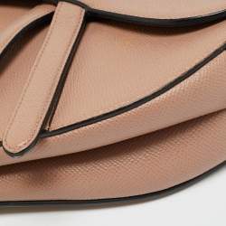 Pre Owned Dior Saddle Old Rose Leather Shoulder Bag