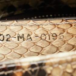 مملوكة مسبقًا Dior Lady Dior Medium Gold/Black Python Tote