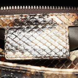 مملوكة مسبقًا Dior Lady Dior Medium Gold/Black Python Tote