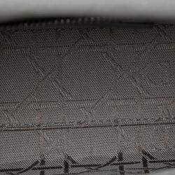 مملوكة مسبقًا Dior Silver Mini Iridescent Lambskin Cannage Lady Dior