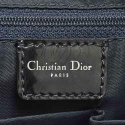 Pre Owned Dior Saddle Green/Black Crocodile Boston Bag