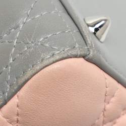 Pre Owned Dior Lady Dior Medium Multicolor Cannage Leather Tote