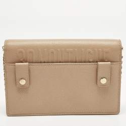 مملوكة مسبقًا حقيبة كلتش سلسلة ديور جلد زهري باهت مونتين 30