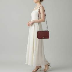 Pre Owned حقيبة كتف ديور ديوراما جلد أزرق وسط بقلاپ