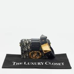 Pre Owned حقيبة بوكس مونتين 30 قماش أوبليك أزرق كحلي ديور