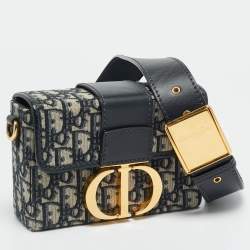 Pre Owned حقيبة بوكس مونتين 30 قماش أوبليك أزرق كحلي ديور