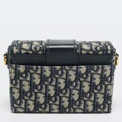 Pre Owned حقيبة بوكس مونتين 30 قماش أوبليك أزرق كحلي ديور