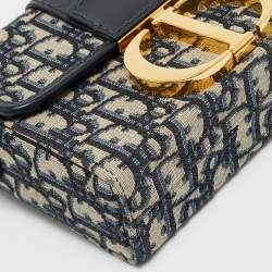 Pre Owned حقيبة بوكس مونتين 30 قماش أوبليك أزرق كحلي ديور