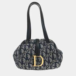 مملوكة مسبقًا Christian Dior Navy Trotter Handbag