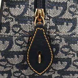 Pre Owned Christian Dior Navy Double Saddle Trotter Handbag