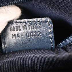 Pre Owned Christian Dior Navy Double Saddle Trotter Handbag