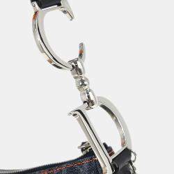 مملوكة مسبقًا حقيبة كتف سرج طيران دينم كحلي ديور