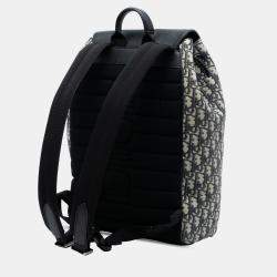 مملوكة مسبقًا Dior Blue Oblique Canvas Saddle Backpack