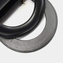 Pre Owned Christian Dior Dior Lady Dior My Abcdior Lady Small Cannage Handbag Leather Black