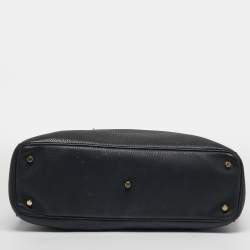 Pre Owned حقيبة يد توتس ديور ديوريسيما شوبير جلد أسود كبيرة